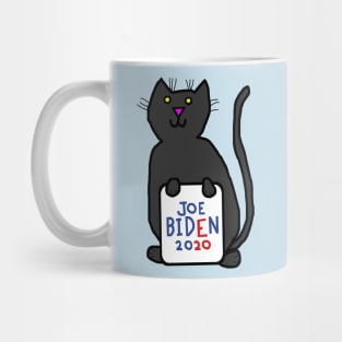 Cute Cat with Joe Biden 2020 Sign Mug